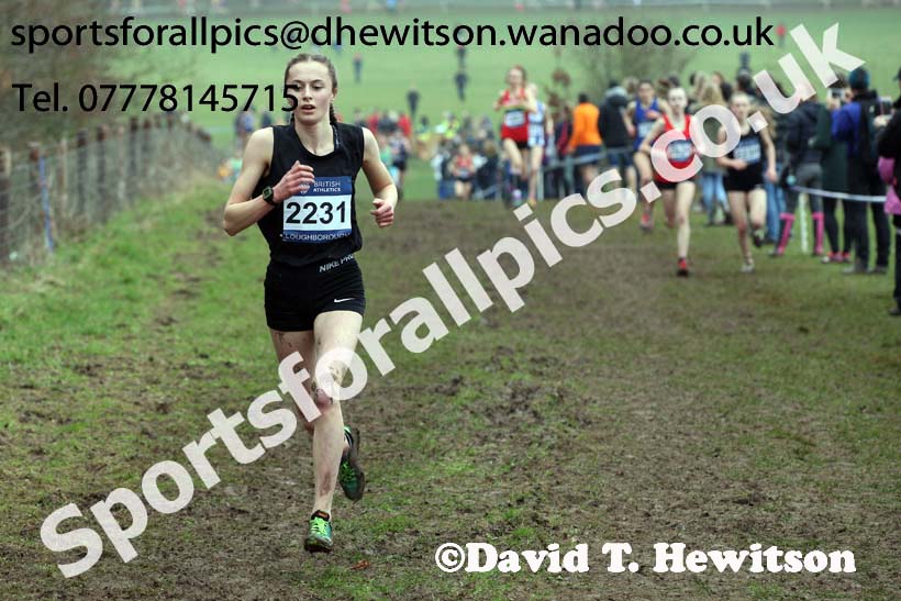 Womens under-17s Inter Counties Cross Country, Prestwold Hall, Loughborough. Photo: David T. Hewitson/Sports for All Pics